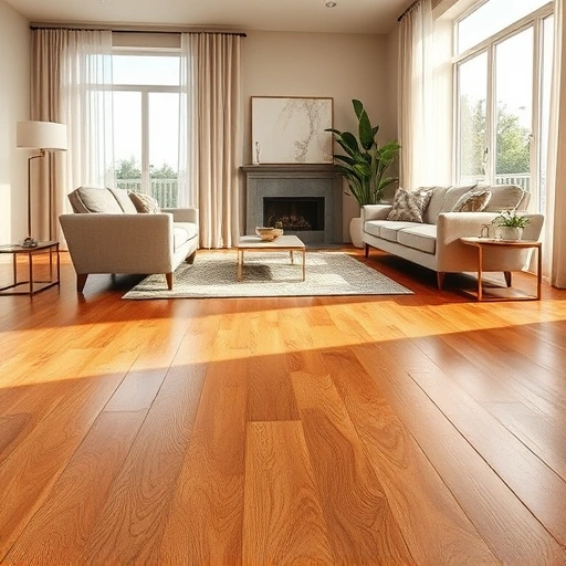 Flooring installation in Downers Grove, IL showcases exquisite hardwood with intricate grain patterns in a stylish interior.