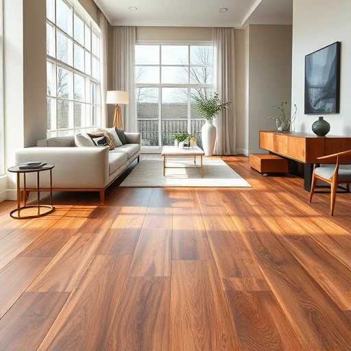 Luxury Vinyl Plank flooring installation in Darien IL features rich textures, vibrant colors, and elegant furnishings.