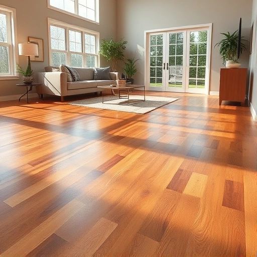 Spacious living room in Bloomingdale IL featuring elegant hardwood flooring and modern decor under soft natural light.
