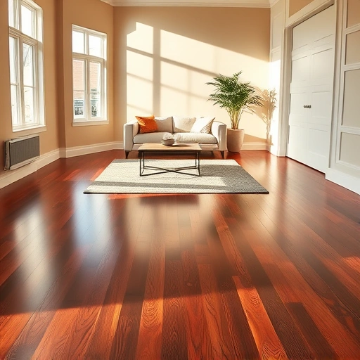 Spacious living room in Berwyn, IL with polished hardwood floors and warm walls, showcasing elegant decor and cozy atmosphere.