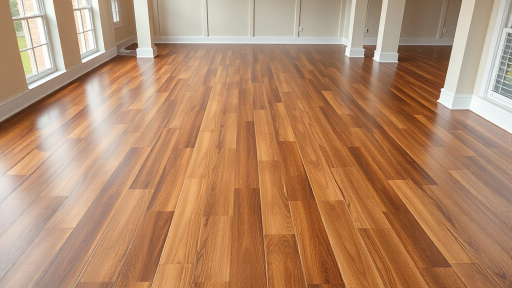 Flooring installation in a modern living room in Joliet, IL.