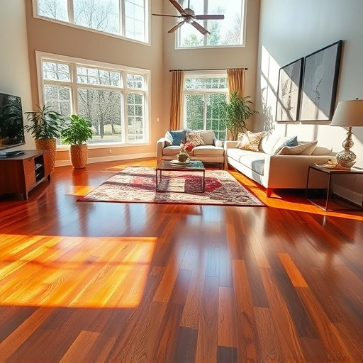 Spacious Lombard living room with gleaming hardwood floors, stylish furniture, and vibrant decor creating an inviting ambiance.