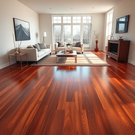 Nail-Down Hardwood Installation in Darien IL featuring rich floors, natural light, minimalist decor, and elegant design.