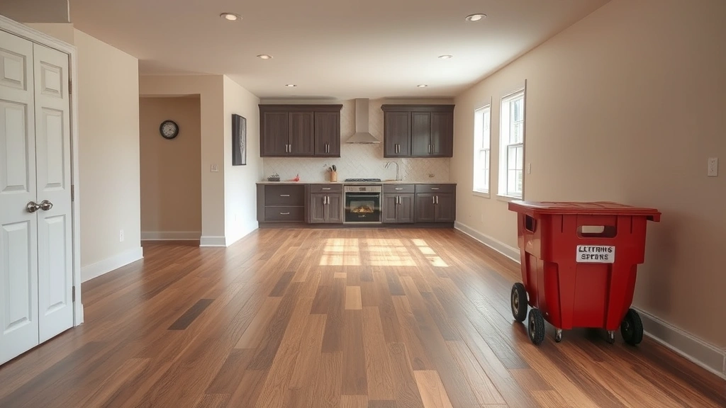 Flooring removal and disposal projects in Darien IL showcasing a clean and efficient work process.
