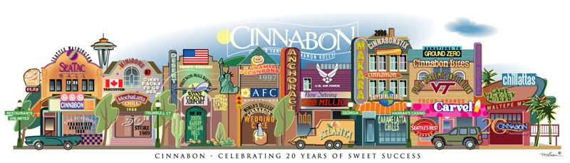 Cinnabon 20 years of sweet success tribute