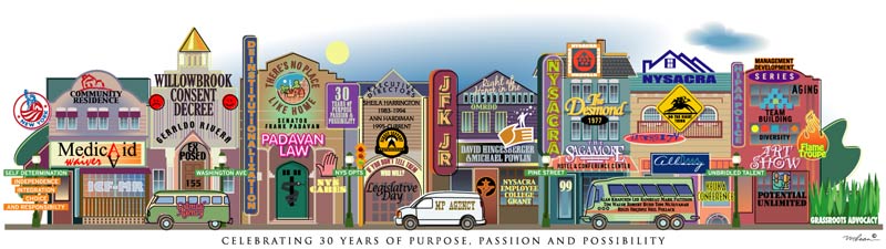 NYSACRA 30 years of purpose tribute print