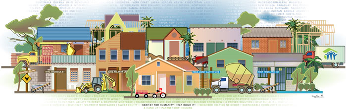 Habitat for Humanity global service tribute