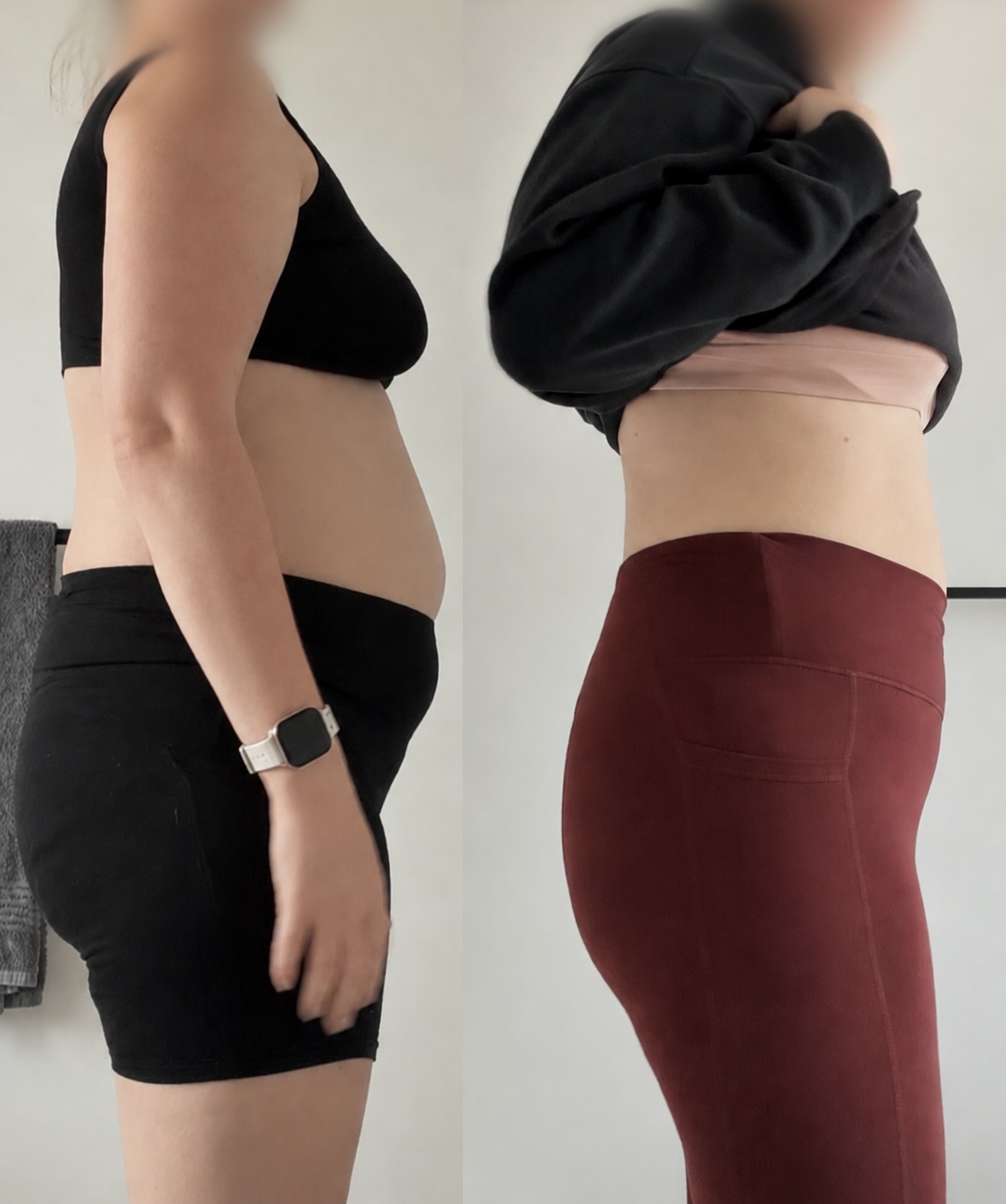 Before and after gut reset result 2
