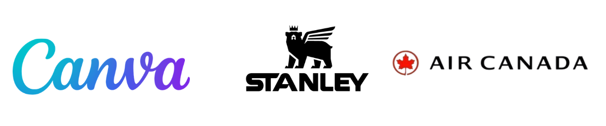 Our clients - Canva, Stanley, Air Canada and more