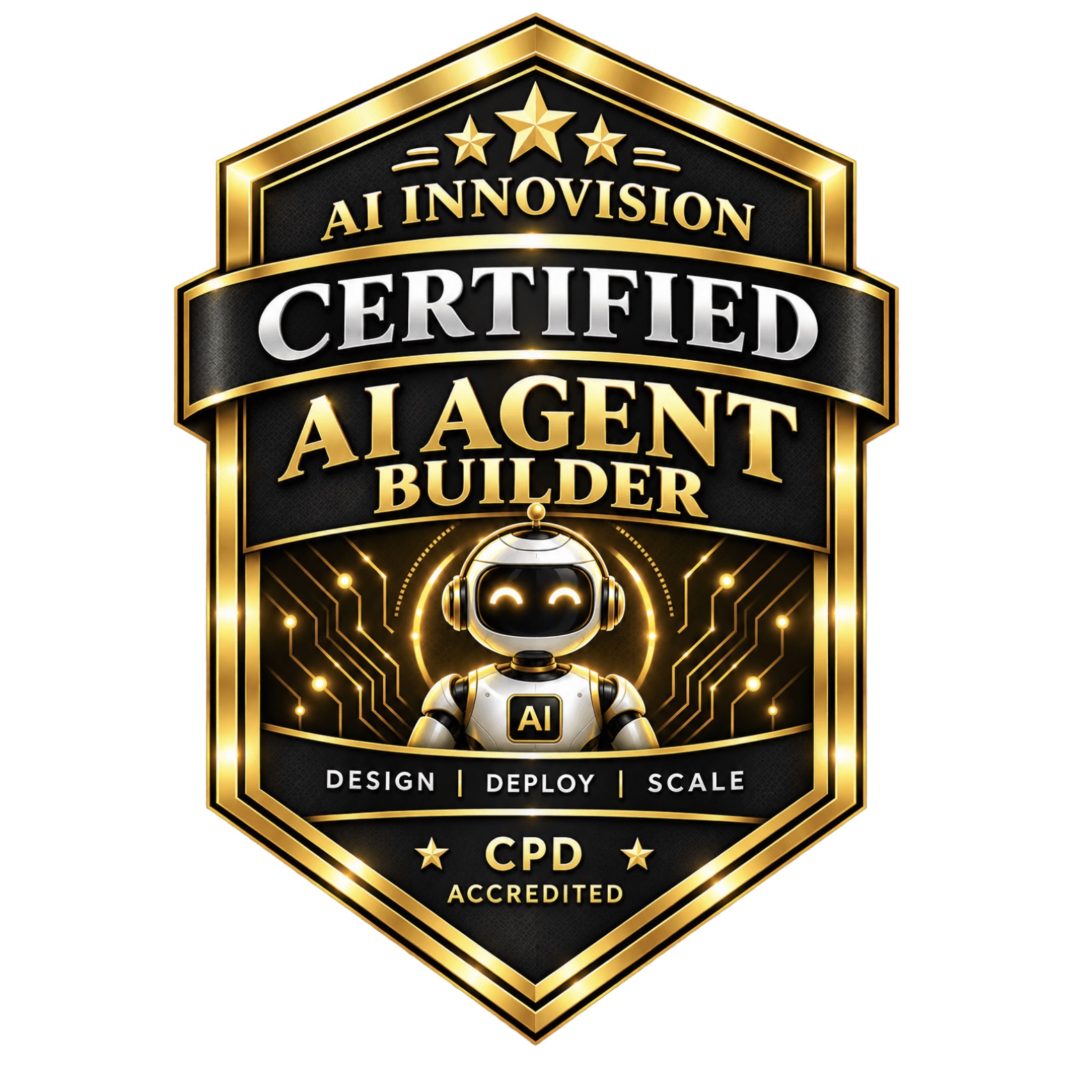 AI InnoVision Certified AI Agent Builder badge