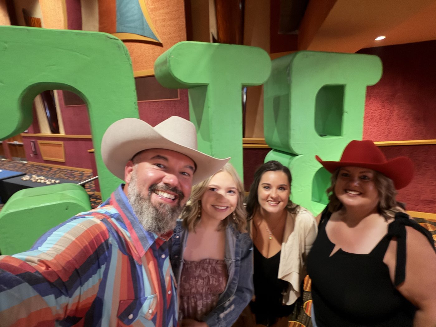 Jon, Cheyanne, Jessica Landers and Samantha Rudder at the BBBS of Norman Gala