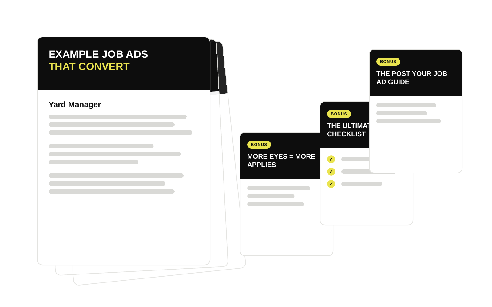Example job ads that convert