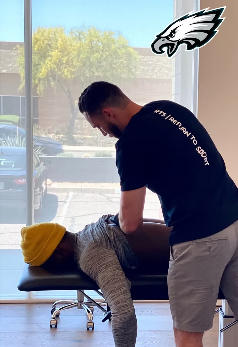 Professional athlete training session