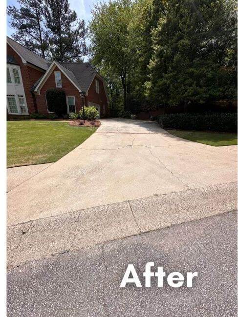 After Pressure Washing