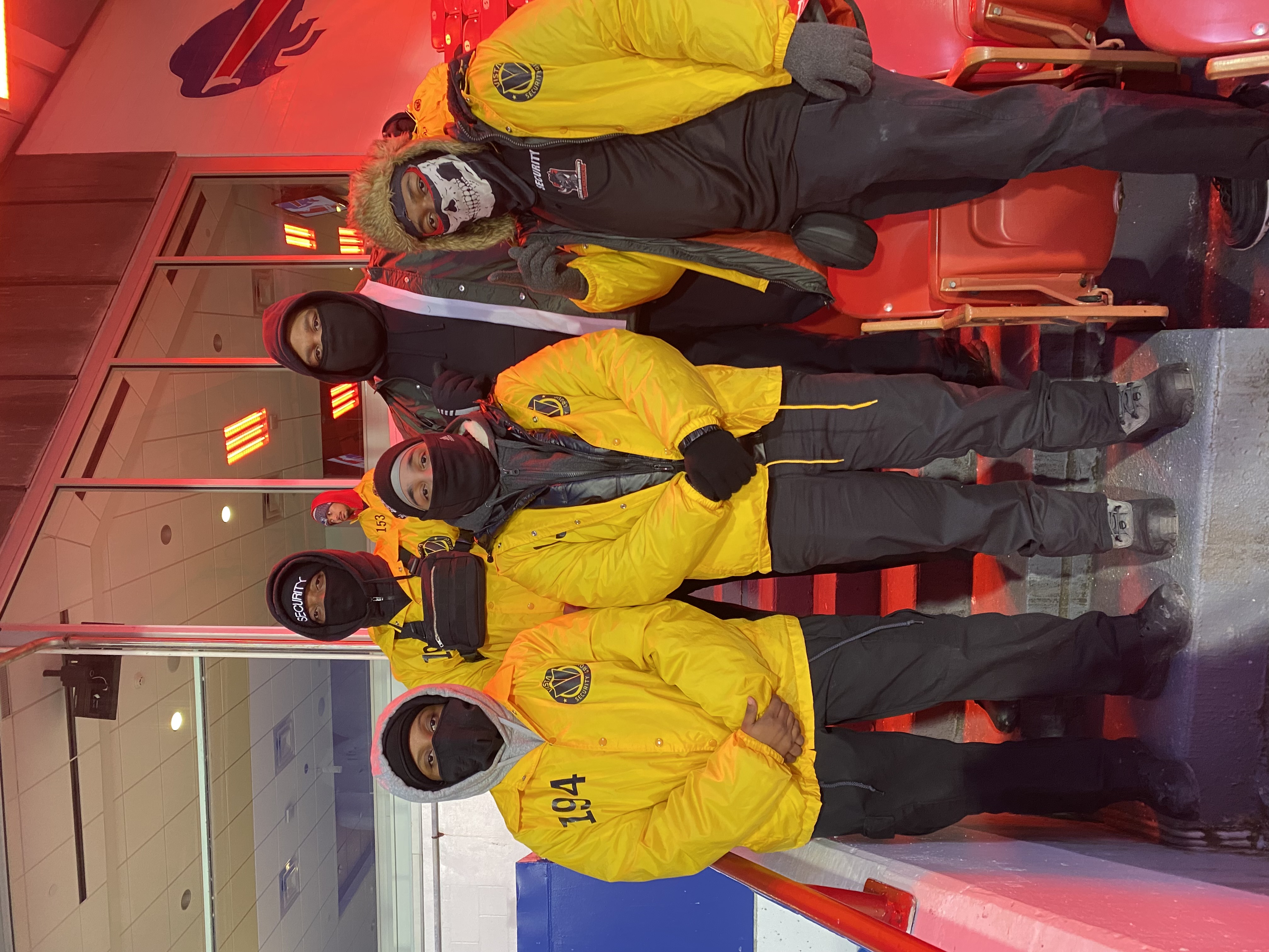 Security detail at Buffalo Bills game