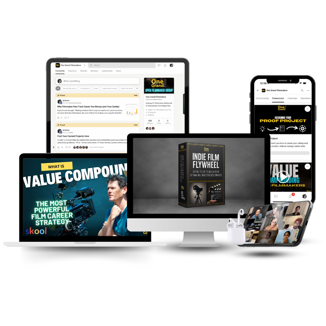 The Indie Film Flywheel bundle: course, community, bonuses & Friday calls