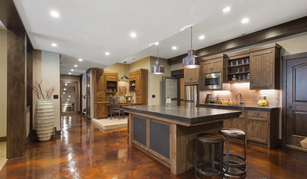 Stained Concrete — Residential Kitchen