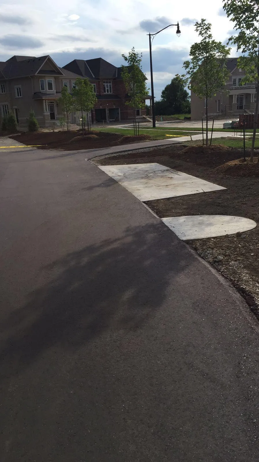 Concrete pad and curb construction in the GTA