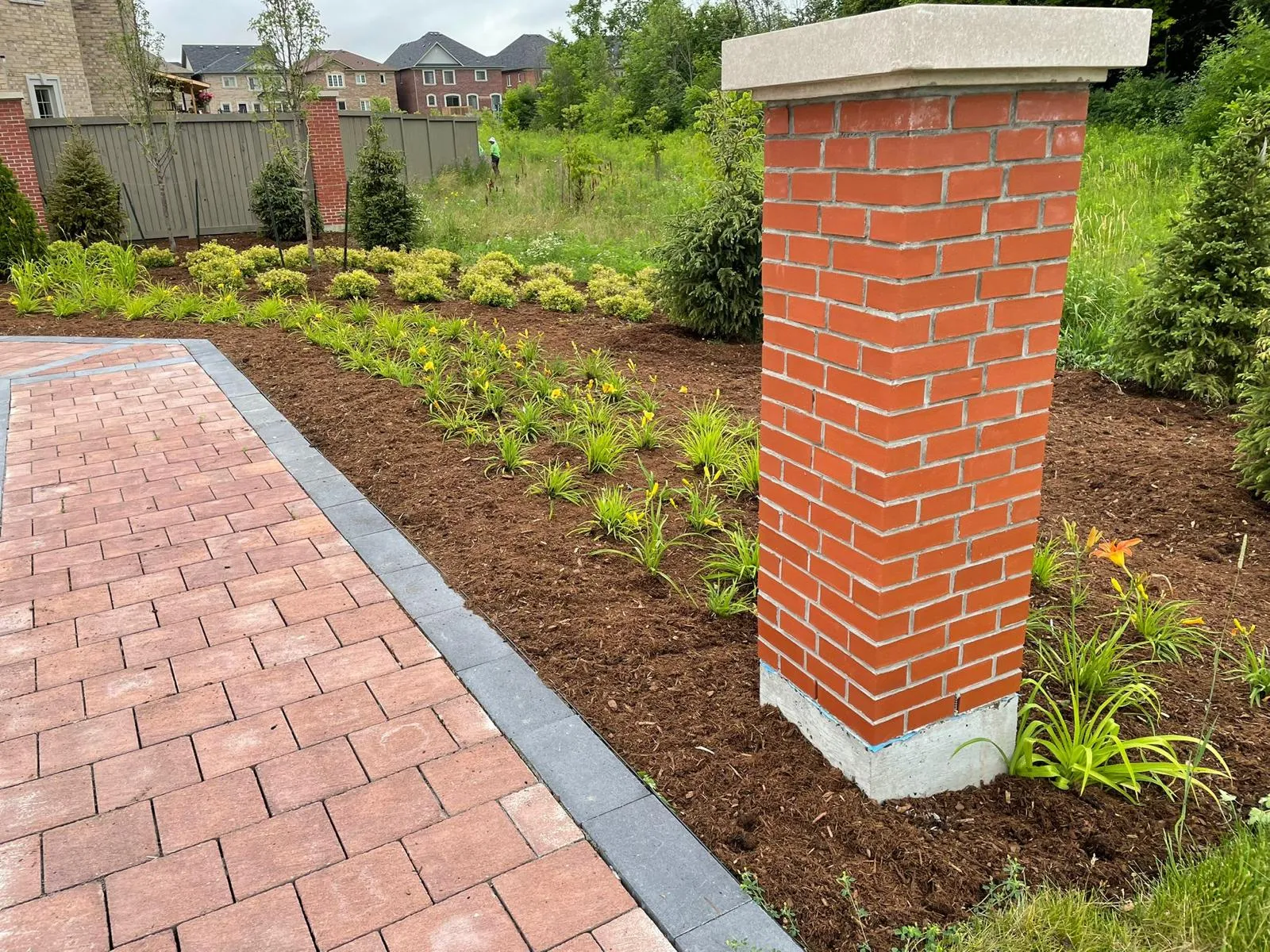 Commercial interlocking entrance pavers completed in the GTA