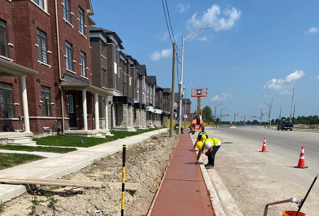 Finished recreational trail with edging and restored verges in the GTA