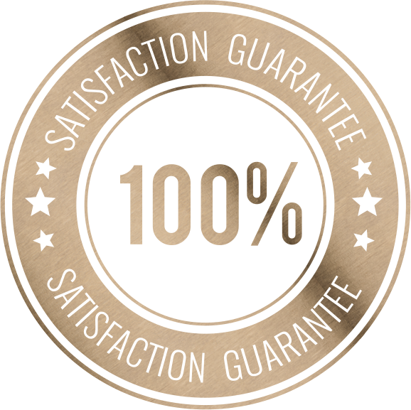 100% satisfaction guarantee