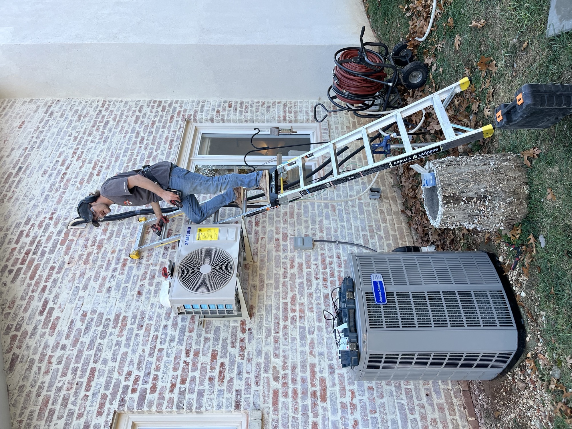 Mini split wall-mounted unit installation in Bella Vista Arkansas