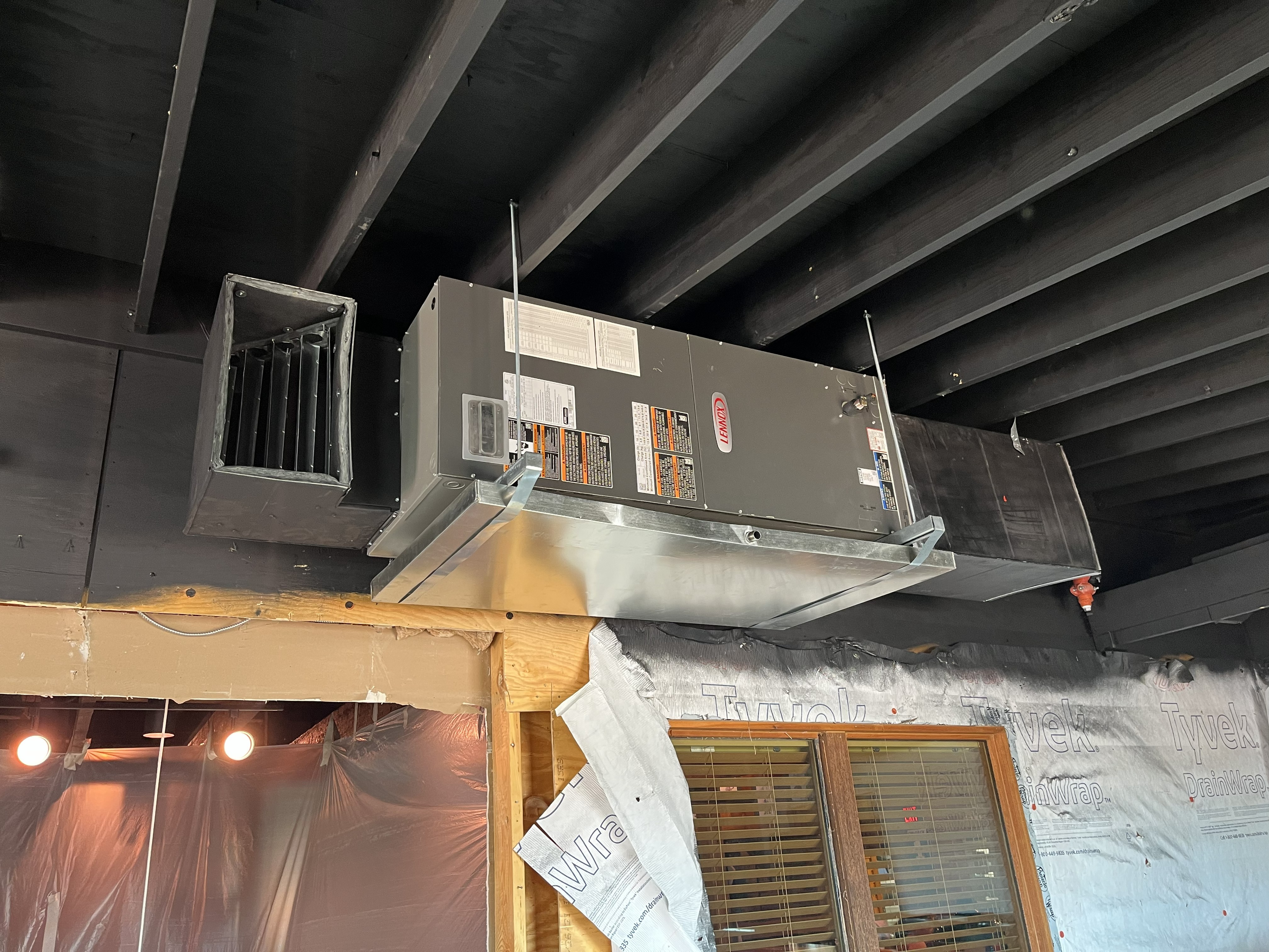 Commercial air handler installation in Gravette Arkansas