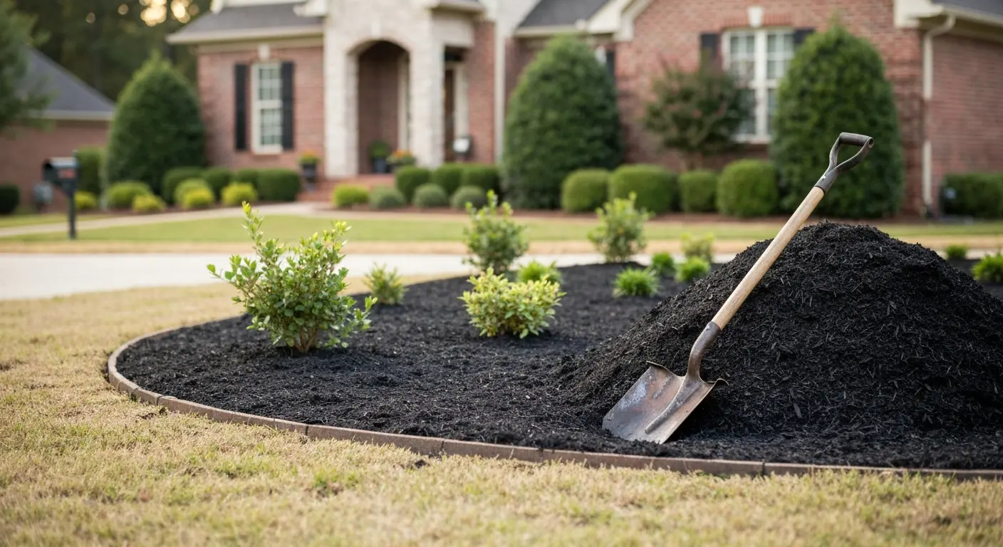 Mulch and landscape installation