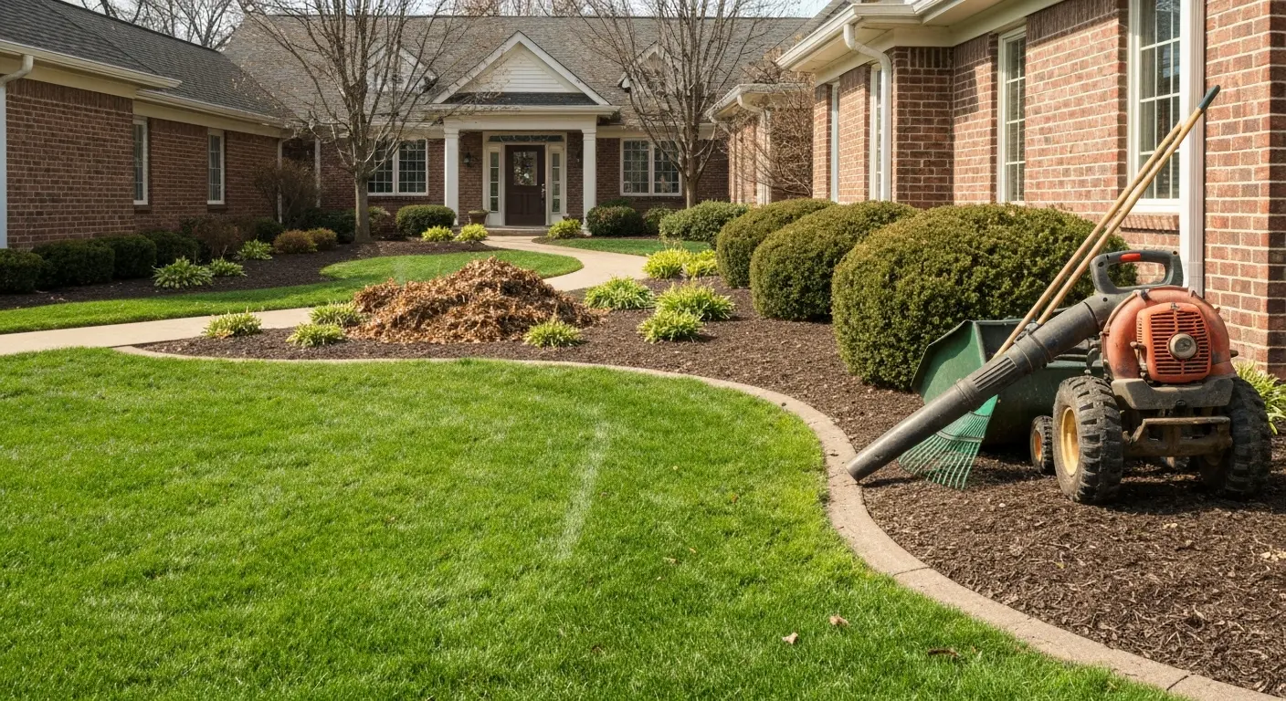 Seasonal lawn cleanup