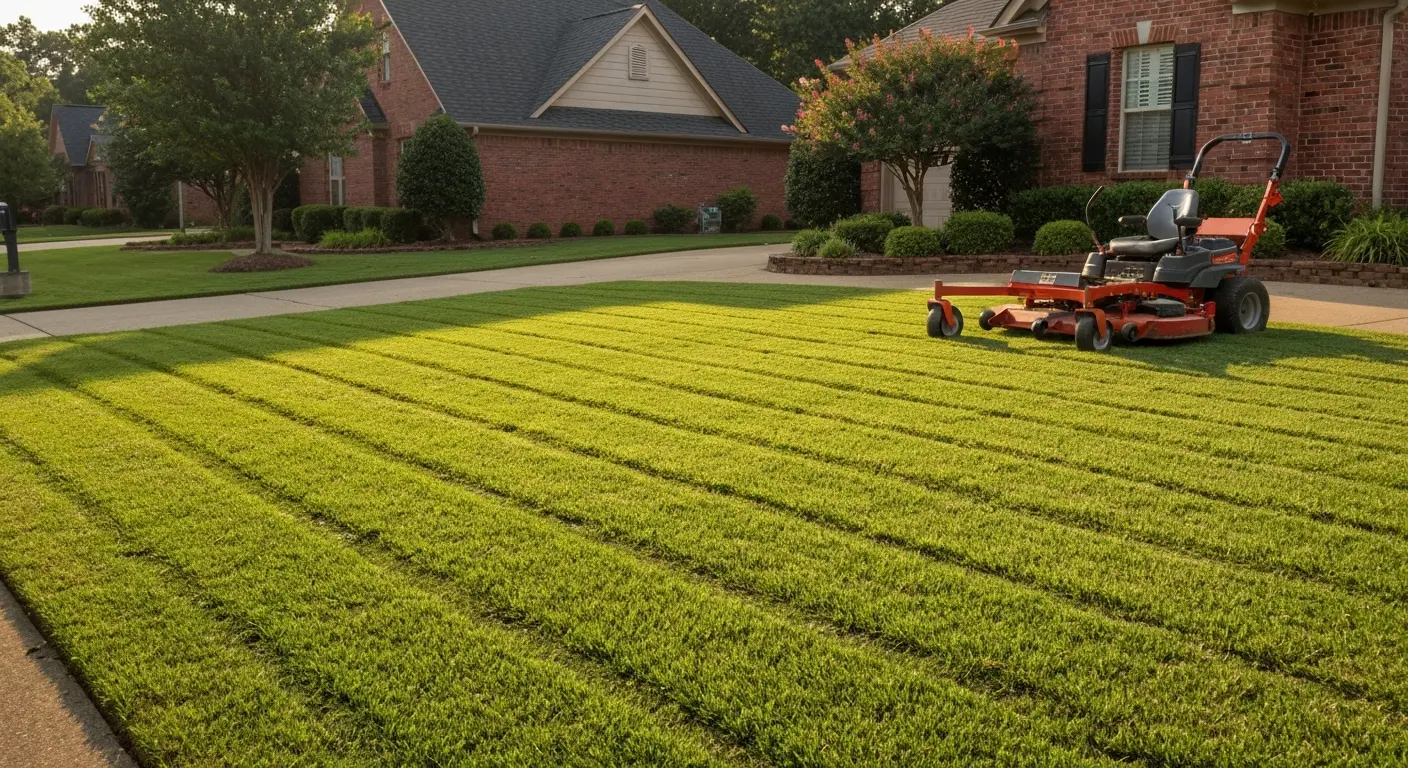 Residential lawn maintenance