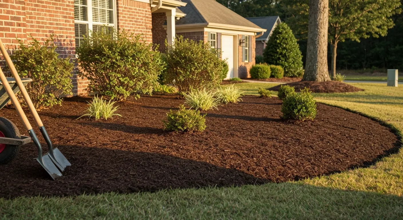 Mulch and pine straw materials