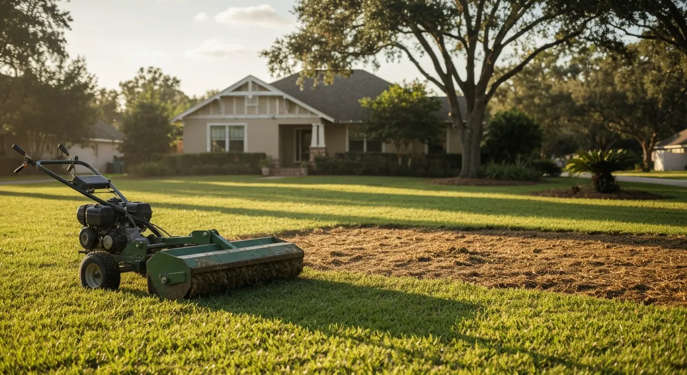 Lawn maintenance and dethatching