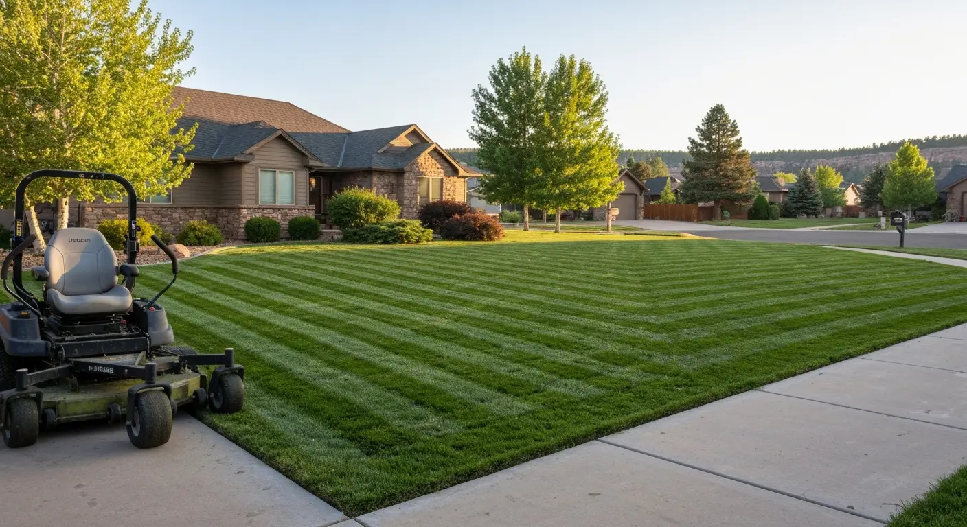 Lawn maintenance service