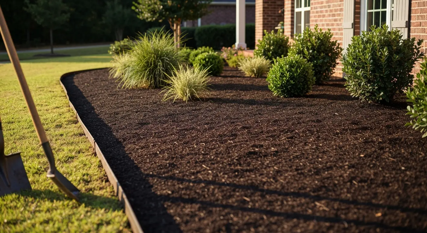 Mulch and landscape installation