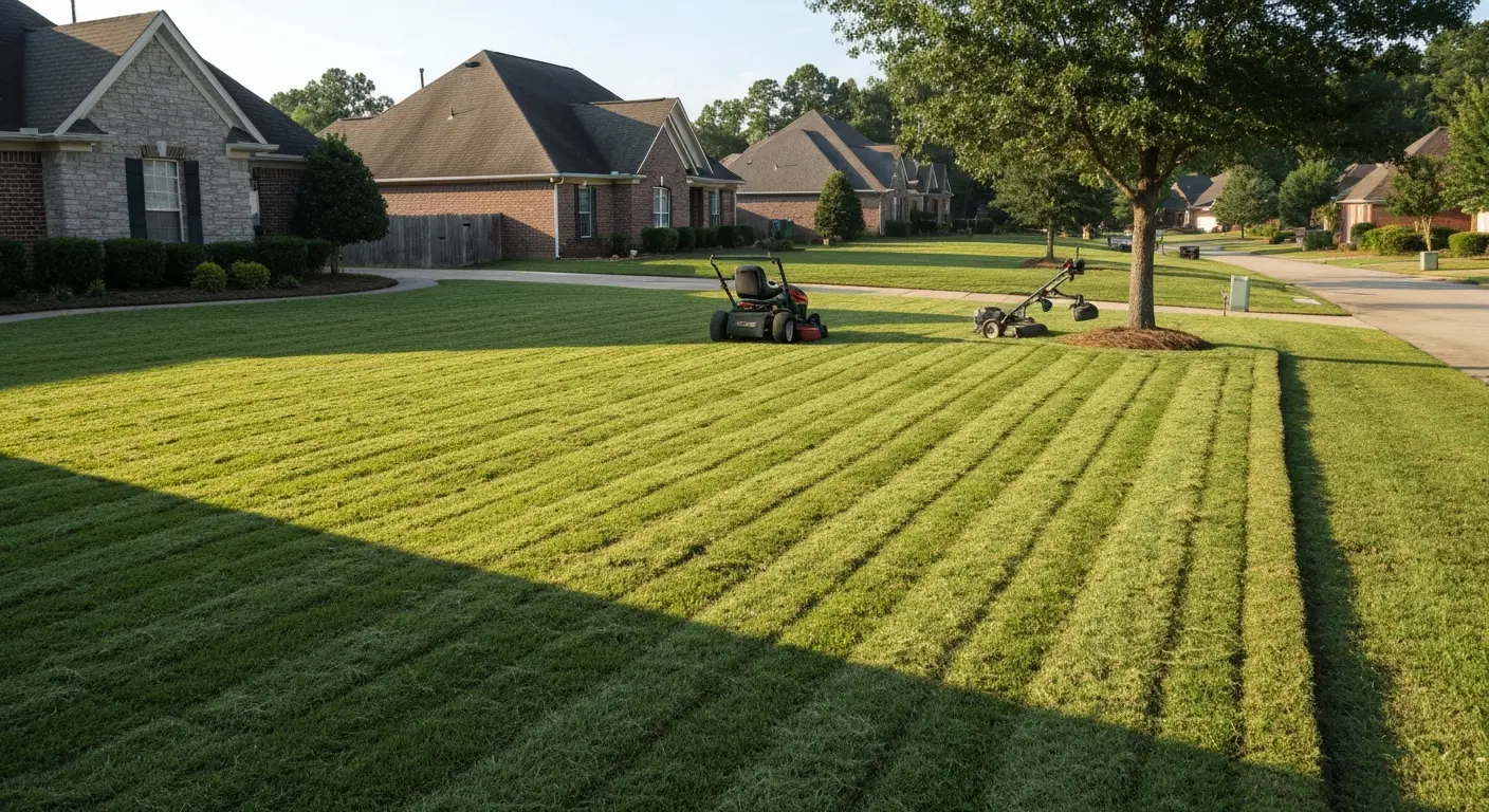 Lawn maintenance service