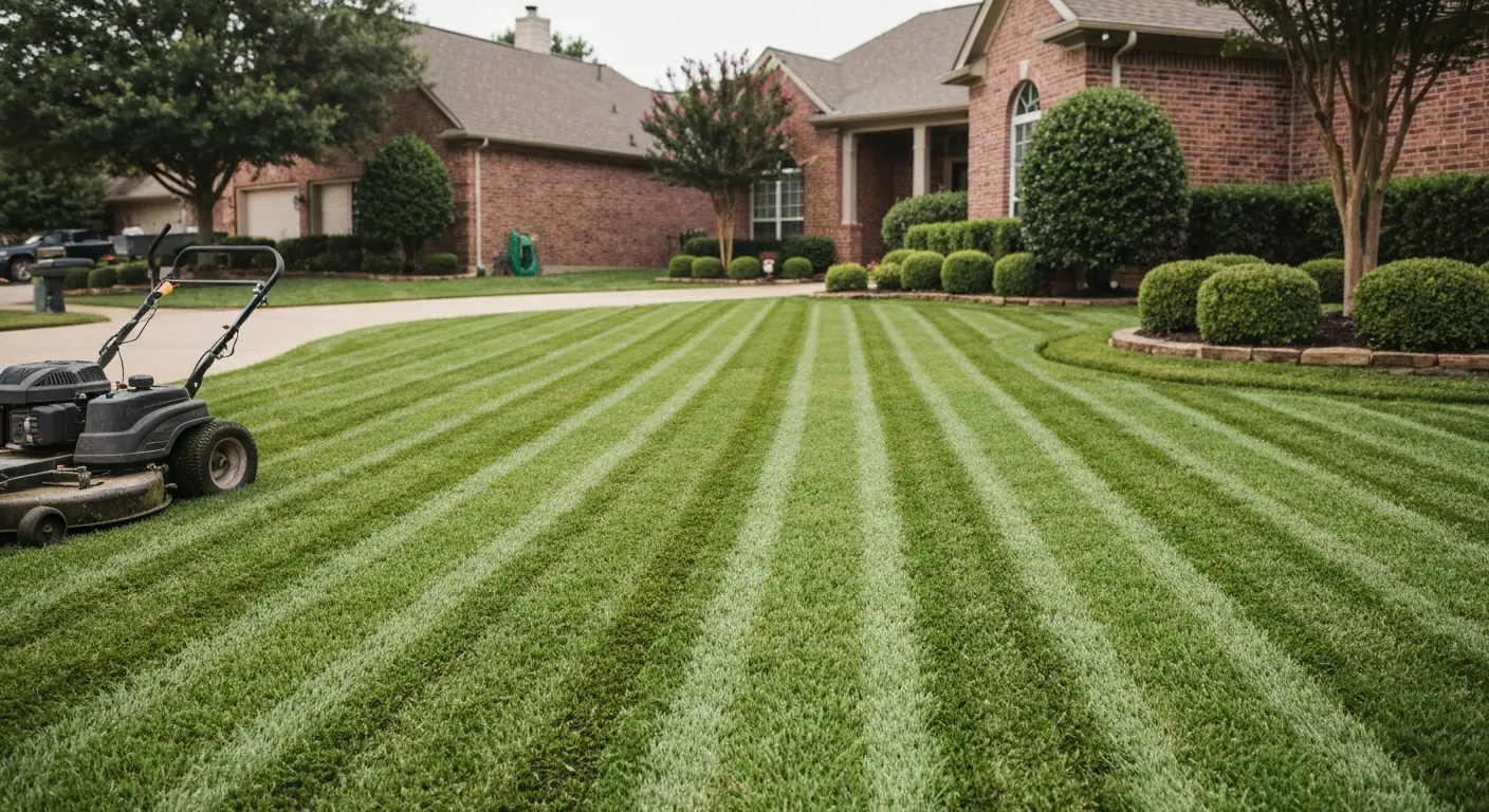 Lawn maintenance service