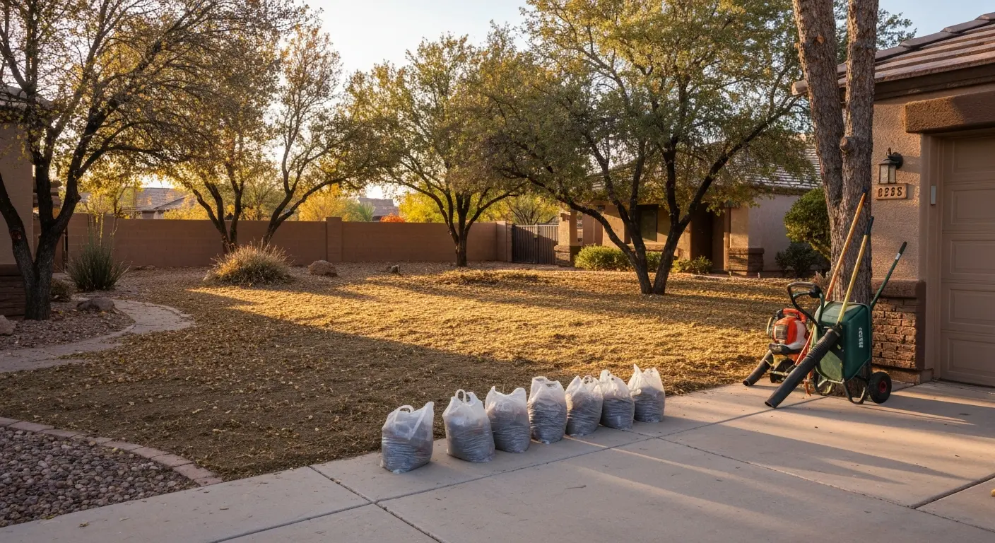 Seasonal yard cleanup