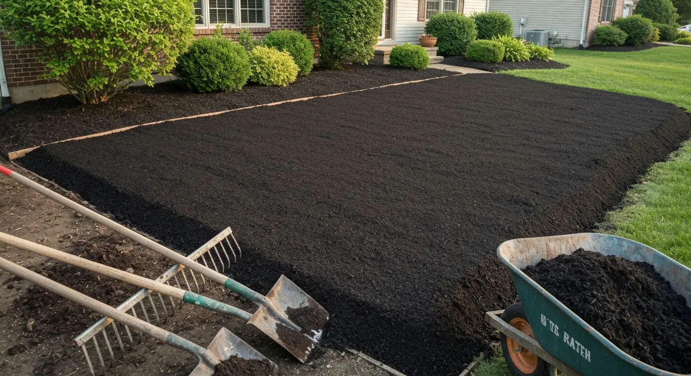 Mulch and landscaping installation