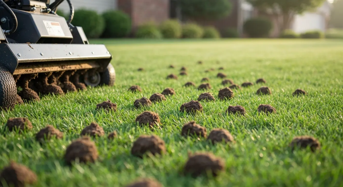 Core aeration and dethatching