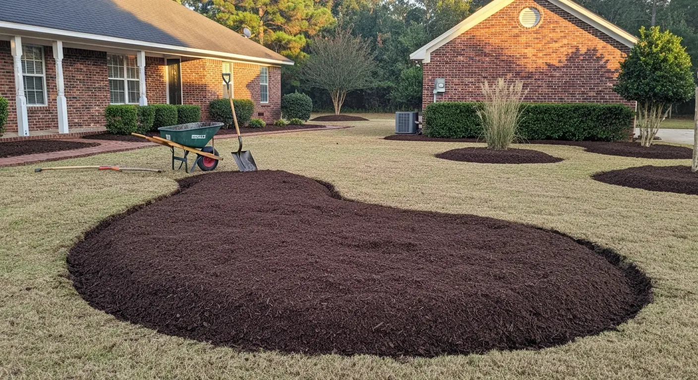 Mulch installation in Fultondale