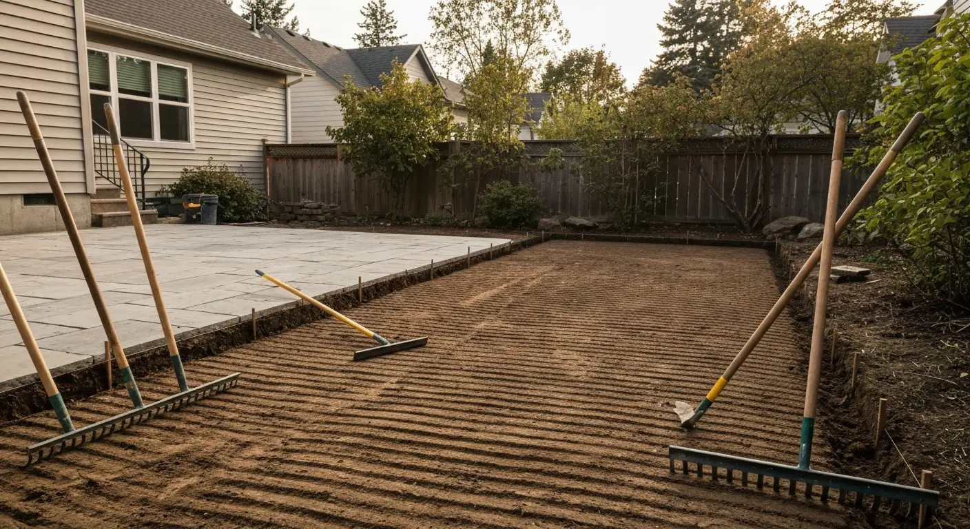Hardscaping and ground preparation