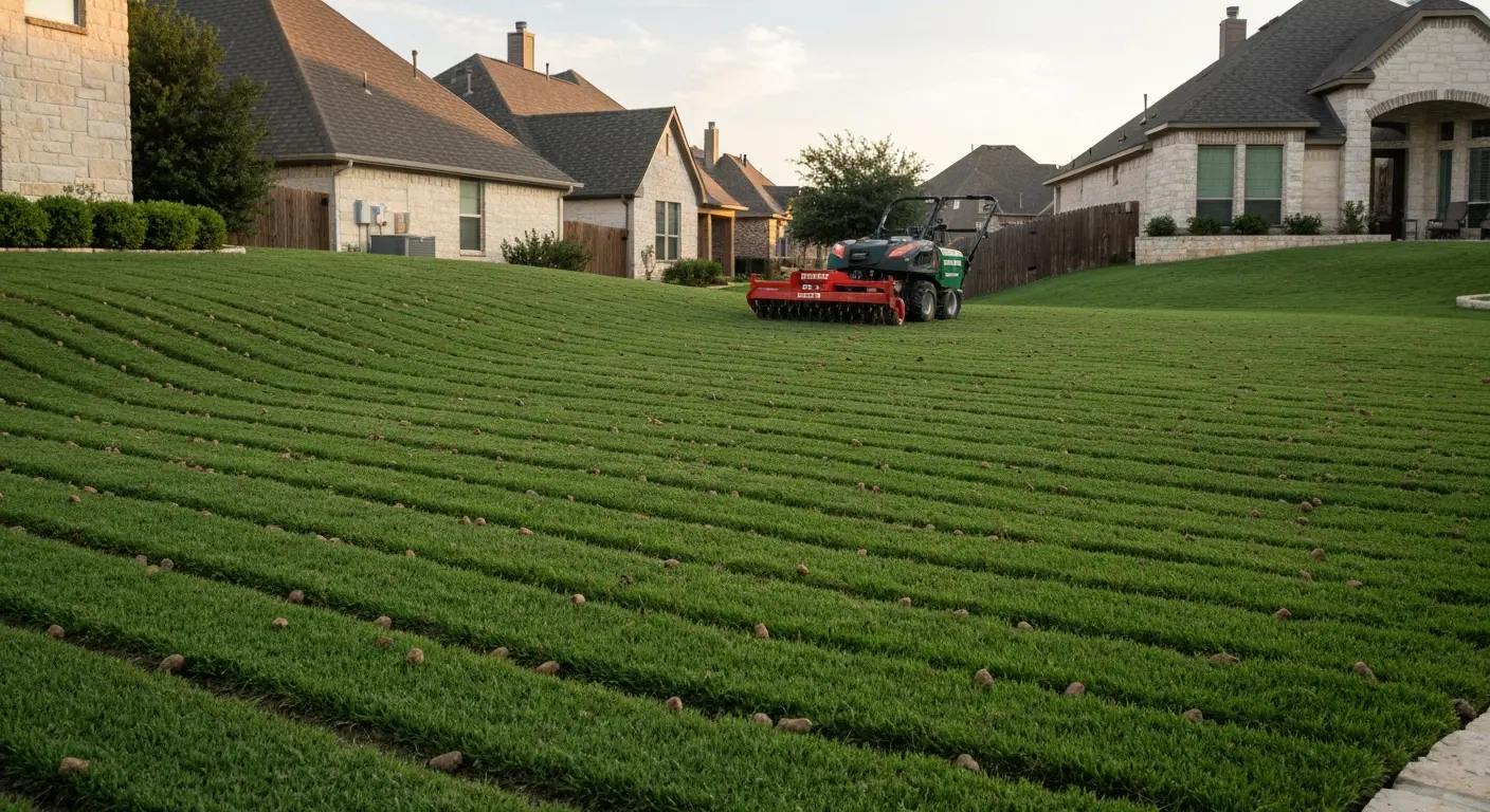 Core aeration for Liberty Park lawns