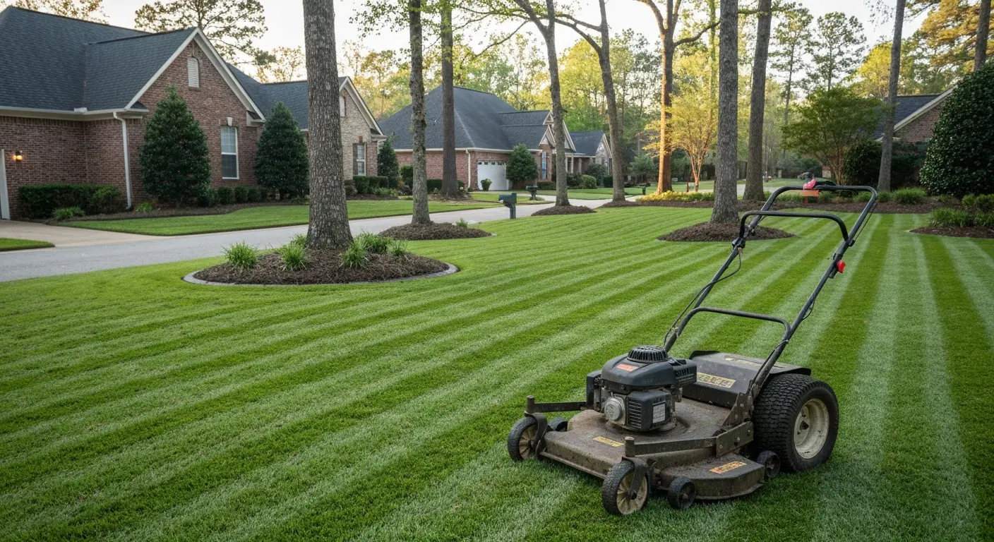 Lawn maintenance service