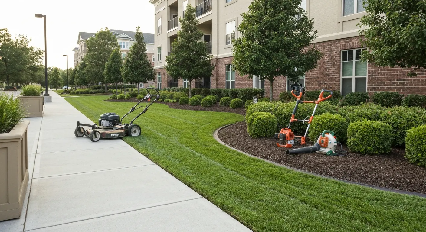 Commercial property grounds maintenance