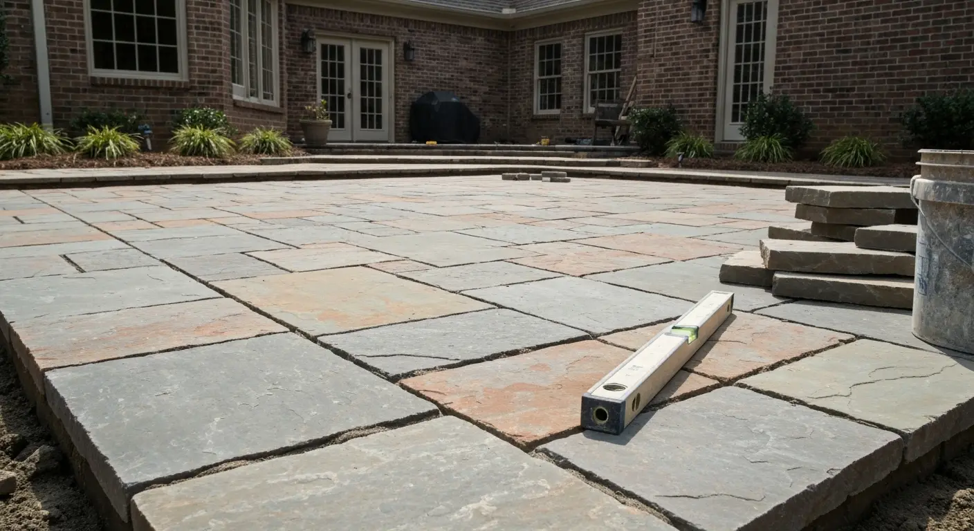Flagstone patio