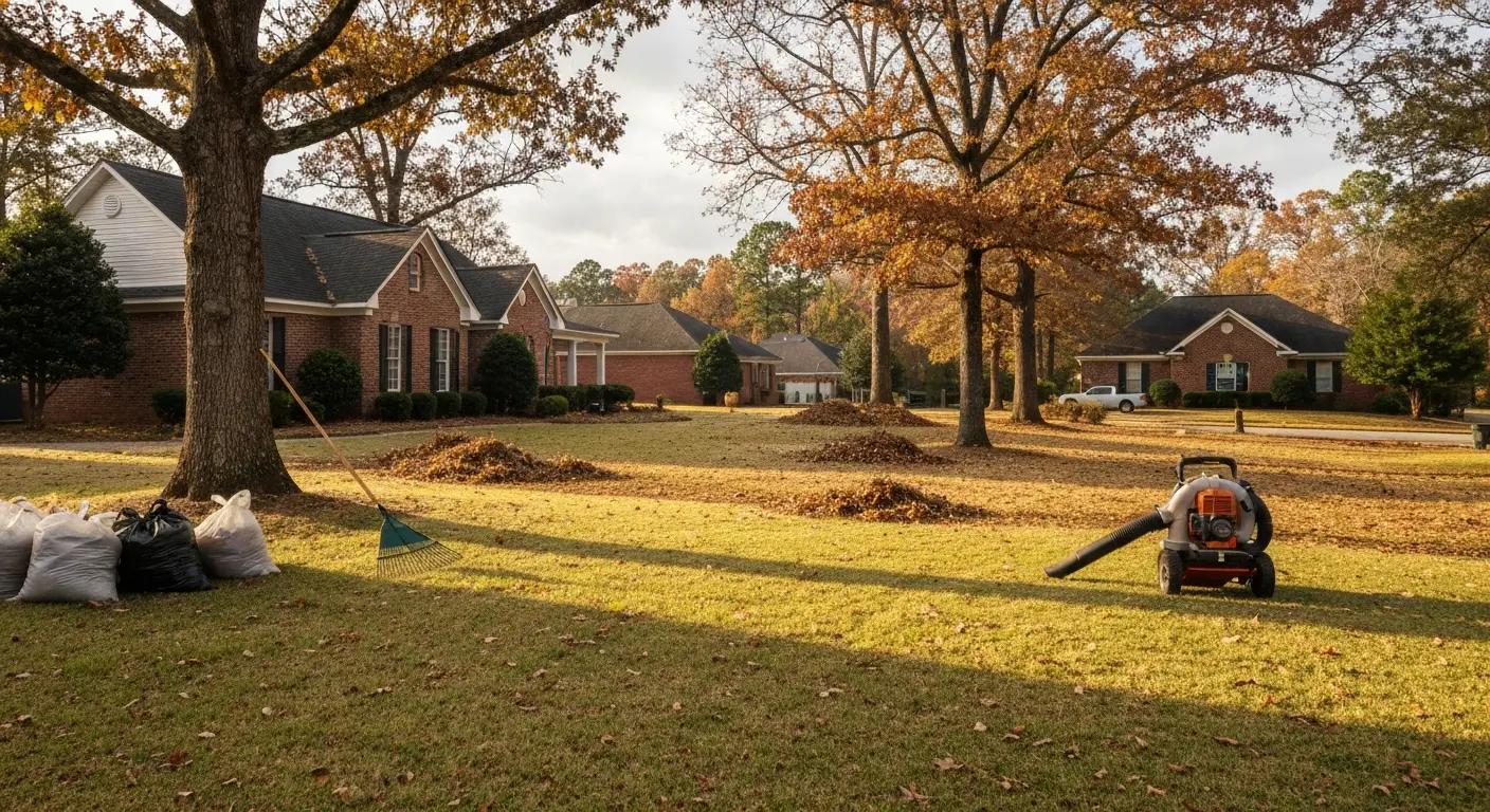 Seasonal yard cleanup