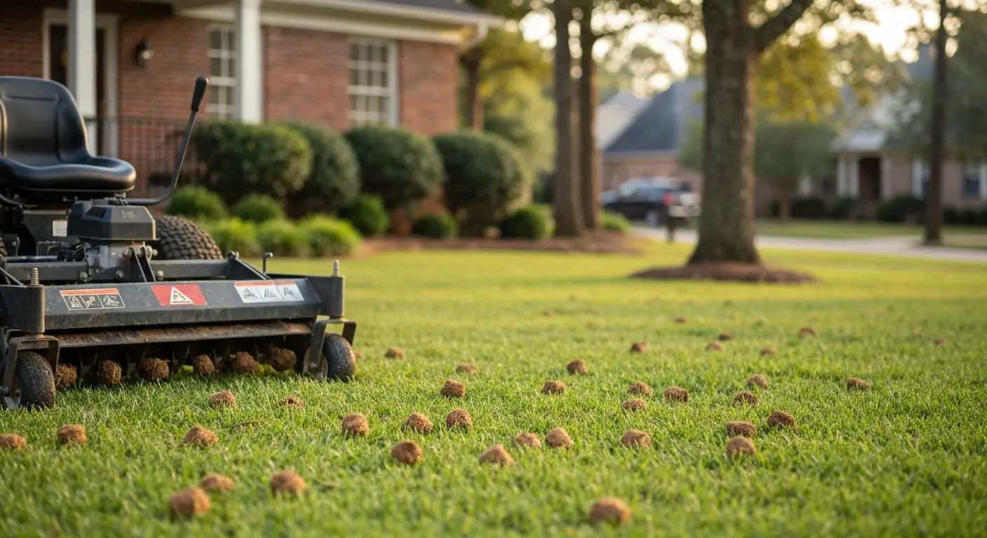 Aeration and dethatching Irondale