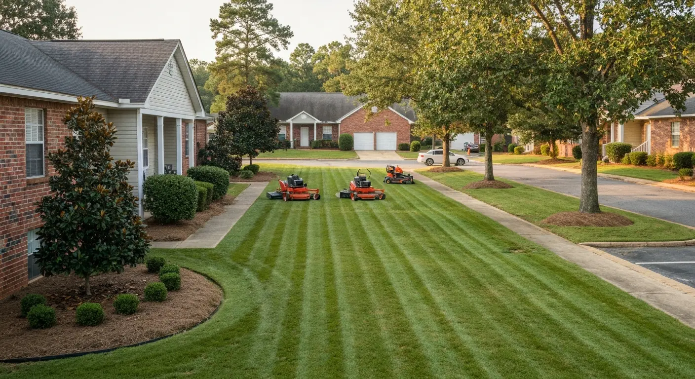 Commercial property lawn care in Sylacauga