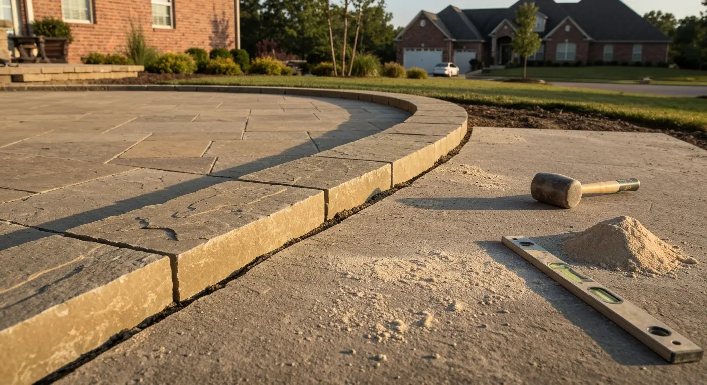 Professional flagstone edging and borders