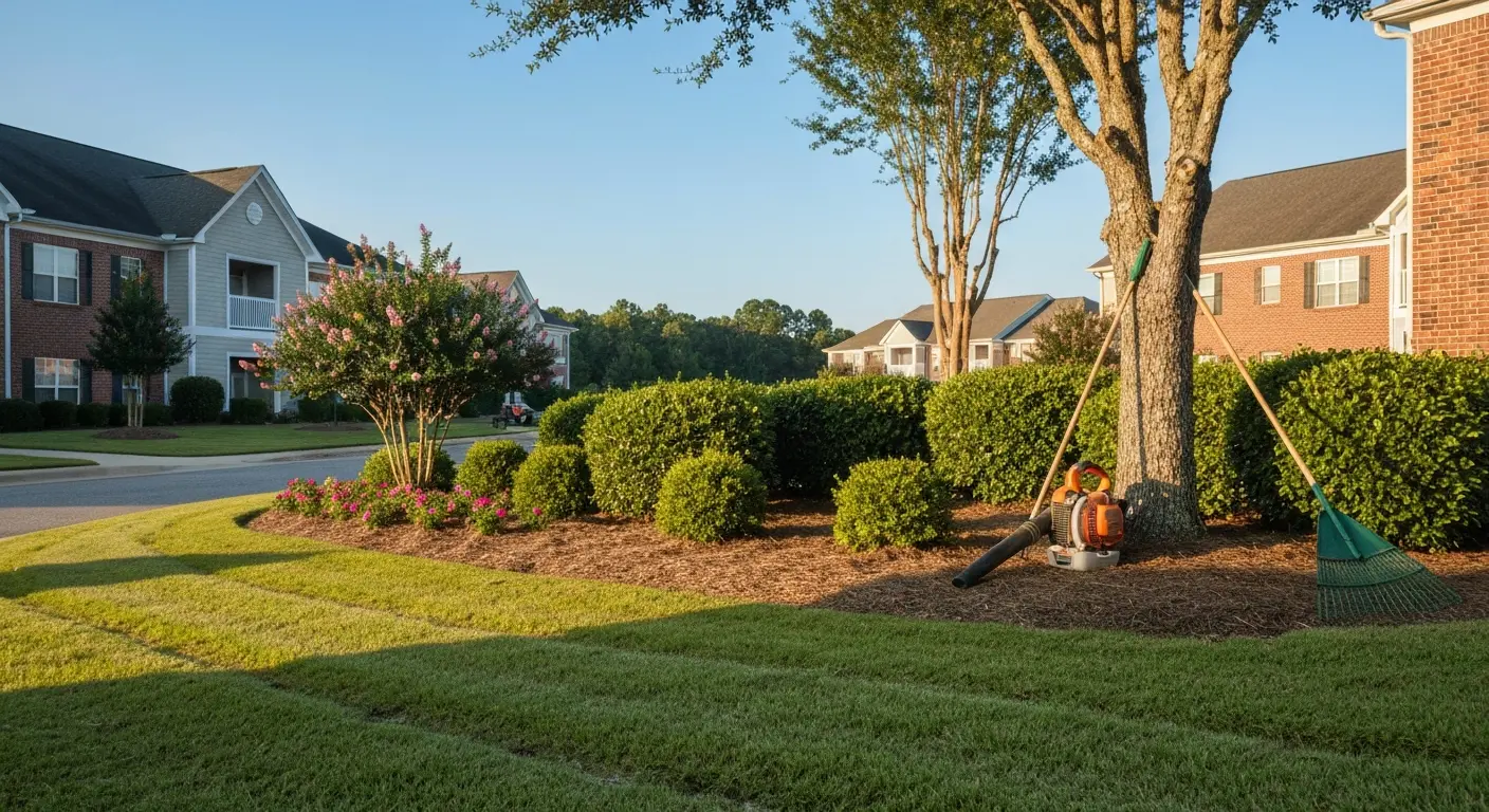Commercial property grounds maintenance